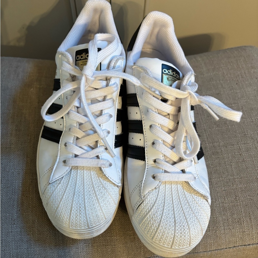 Adidas Original Superstar Foundation in White & Black Sz 8.5 - Picture 3 of 8
